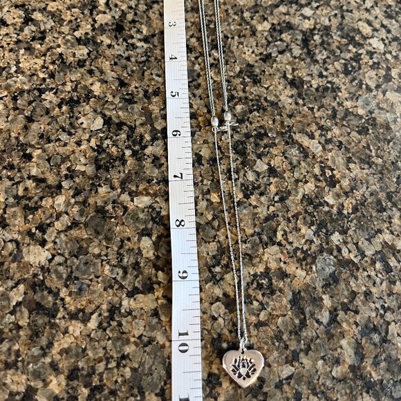 Alex and Ani Lotus Flower Peace Petals Silver Adjustable Necklace 10"- 13" - Picture 6 of 6